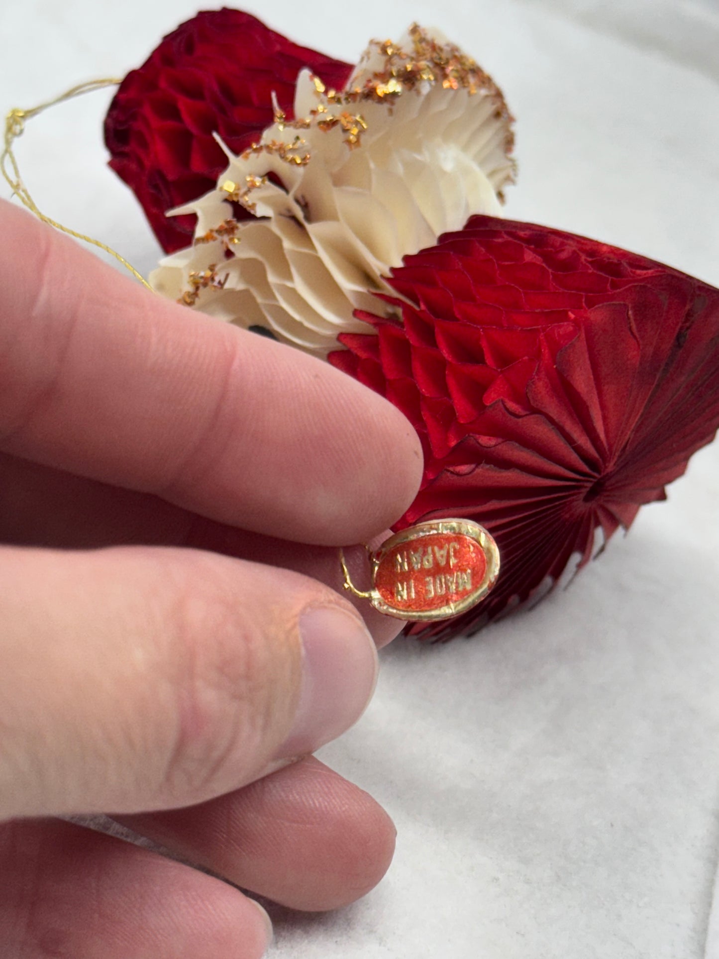 Paper Santa Claus Japan Ornament Vintage #2004