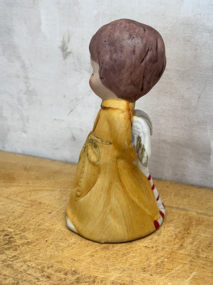 Vintage Jasco Ceramic Figurine Bell Christmas #1630