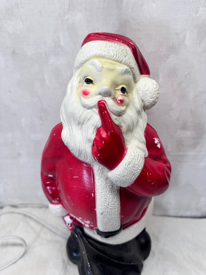 1971 Whispering Santa Claus Blow Mold Vintage #2071 Working