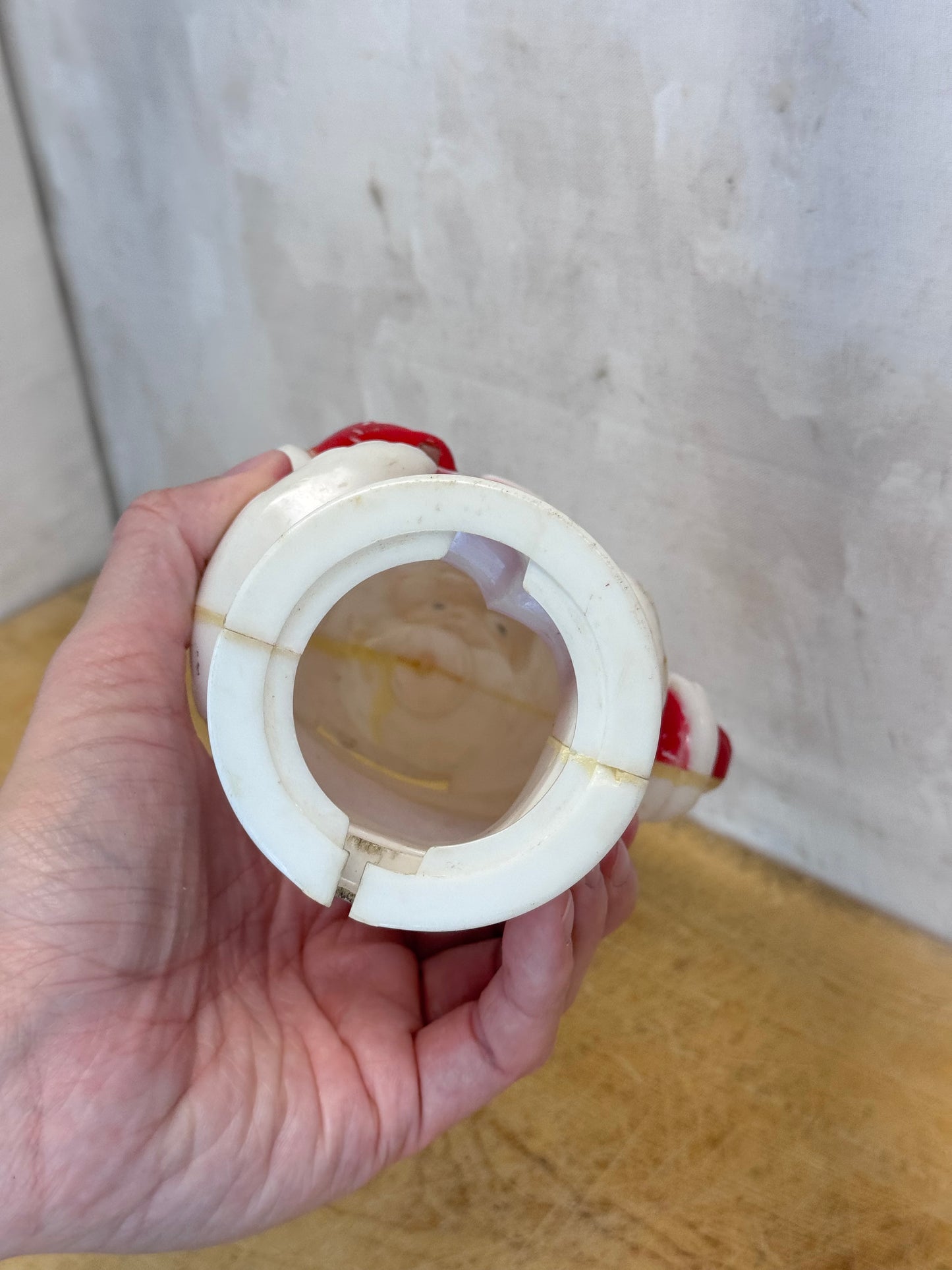 Vintage King Santa Hard Plastic Light Up Bank #1682