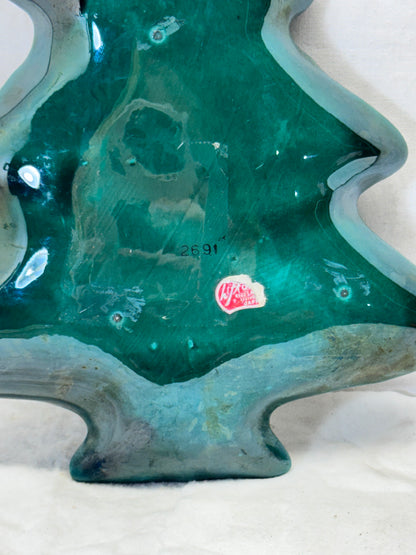 Vintage Lefton Japan Holly Berry Christmas Tray #1745