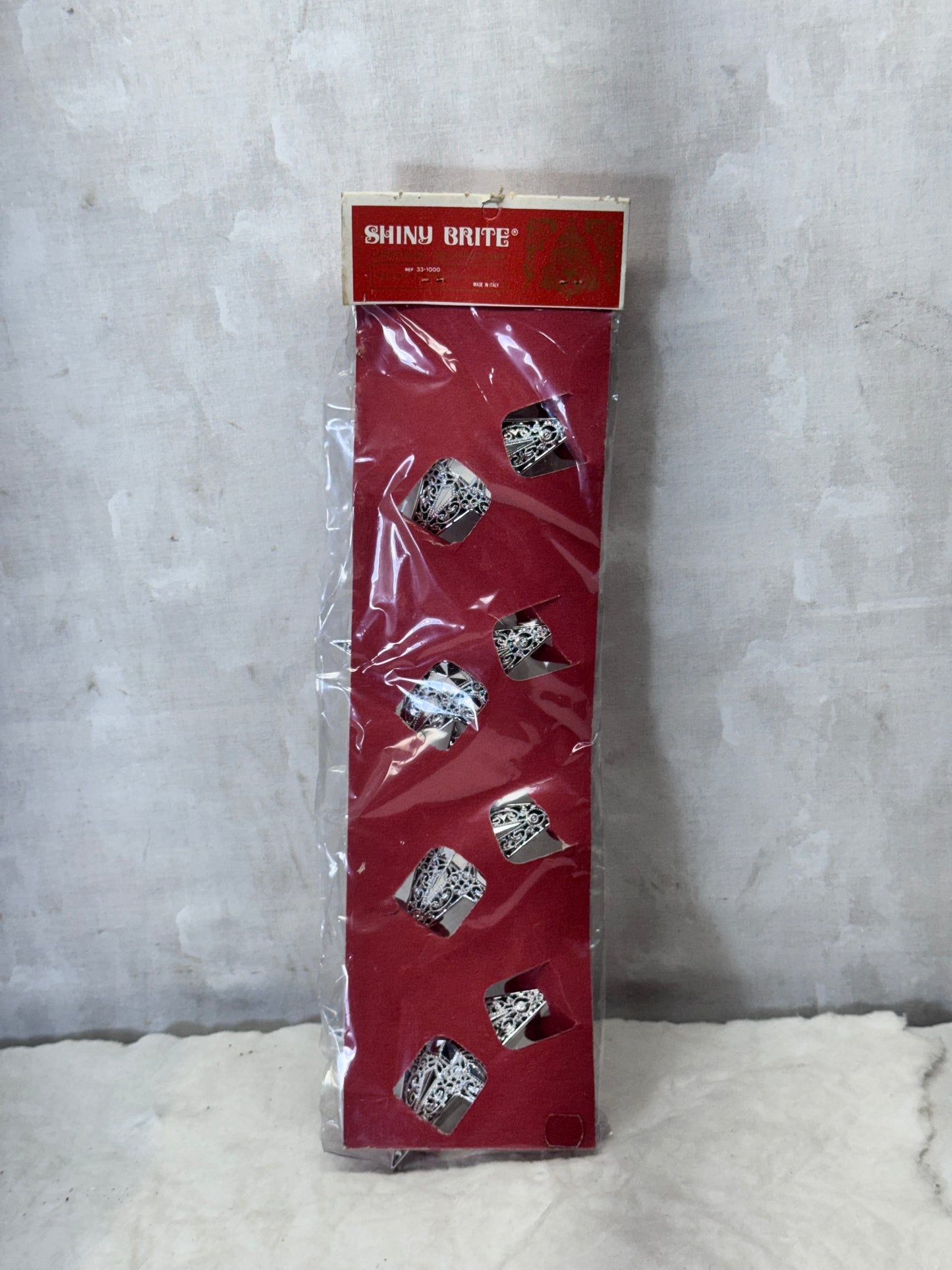 NOS Shiny Brite Plastic Star Ornaments Vintage #1943