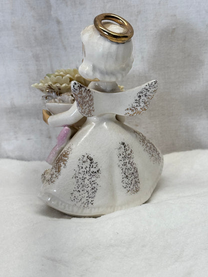 Lefton November Angel Figurine Topaz Vintage #1865