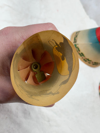 Vintage Whirl Glo Revolving Christmas Tree Light Shades #1788