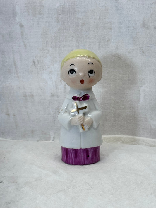 Choir Boy Christmas Figurine Japan Vintage #2151