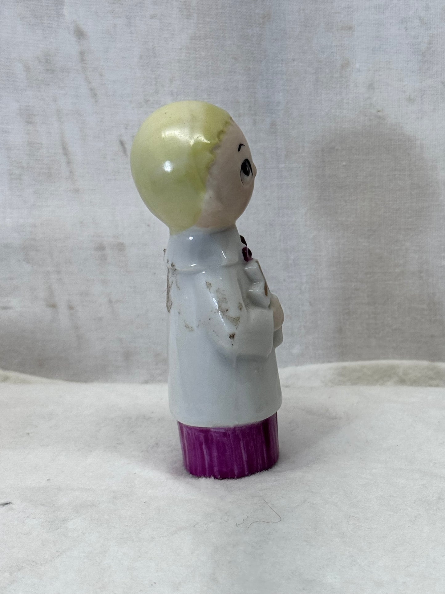 Choir Boy Christmas Figurine Japan Vintage #2151