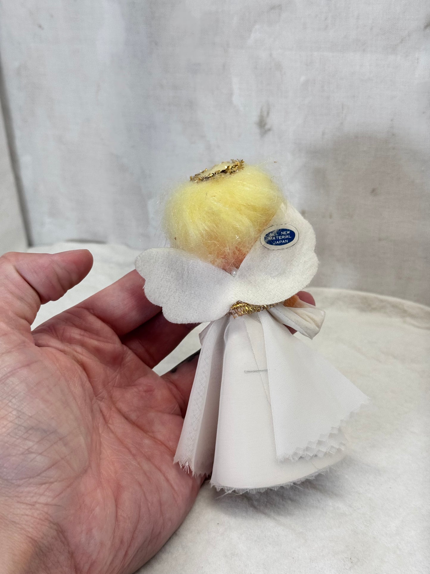 Small Angel Tree Topper Christmas Japan Vintage #1999