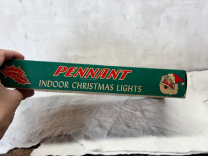 Pennant Christmas Lights Vintage Box Empty #1940