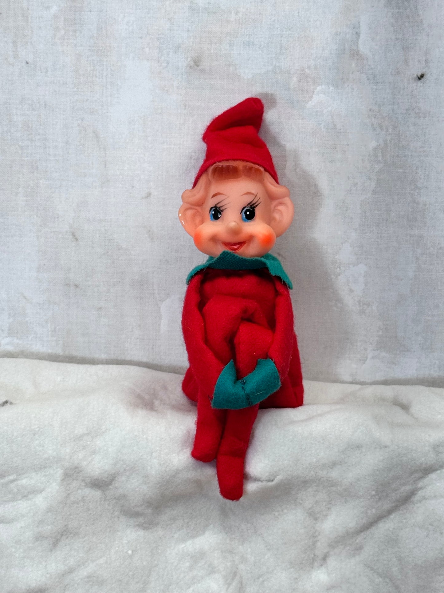Japan Red Knee Hugger Elf Vintage #1706