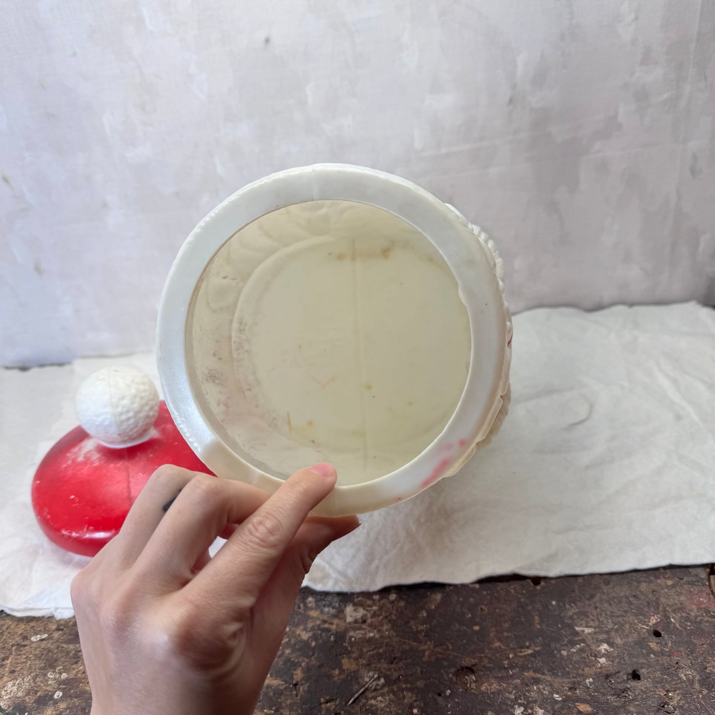 Empire Santa Cookie Jar Blow Mold Vintage #2057