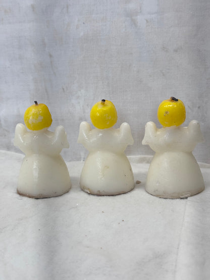Tavern Candle 3 Singing Angels Vintage Christmas #1988