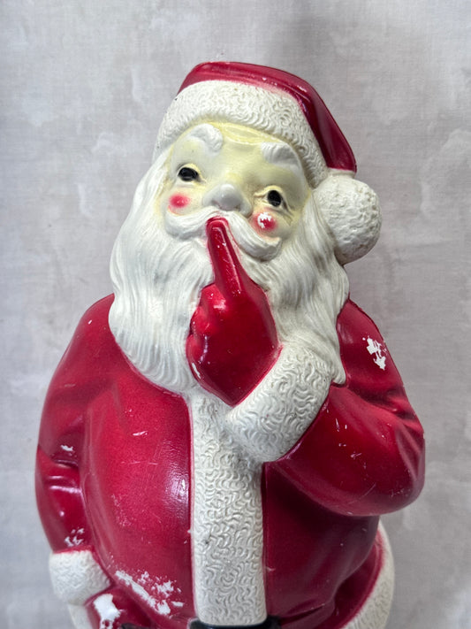 1971 Whispering Santa Claus Blow Mold Vintage #1970