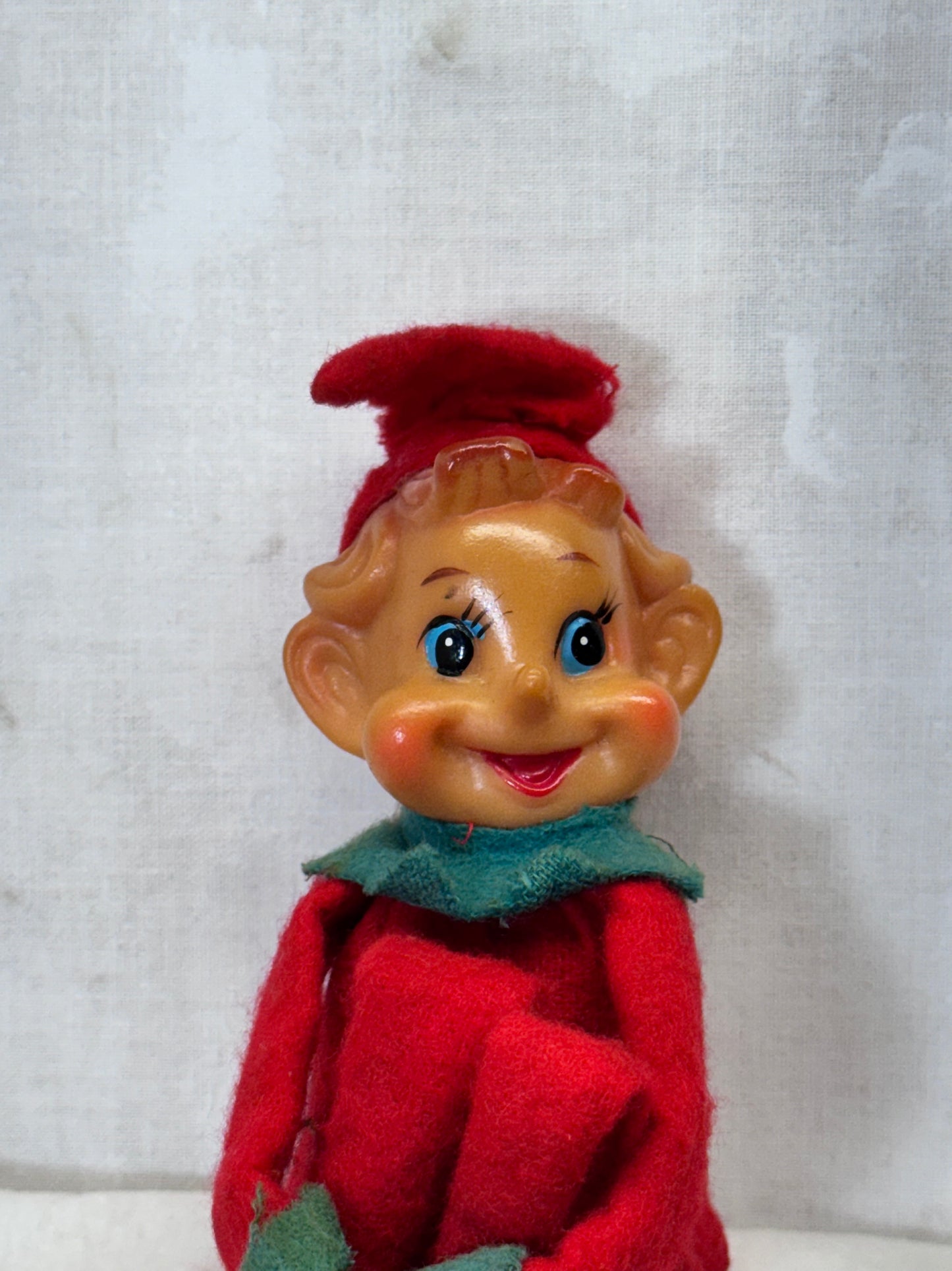 Japan Red Knee Hugger Elf Vintage #1708