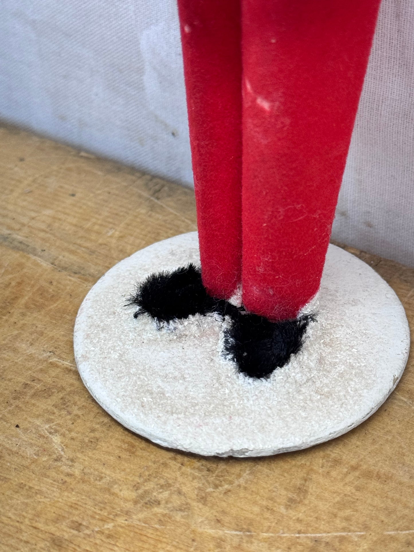 Vintage Putz Santa w Candle & missing Bell Japan #1681