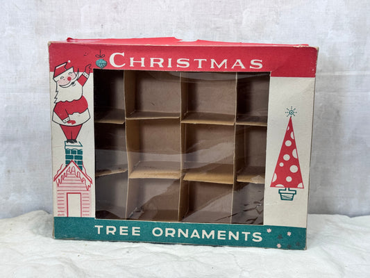 Fantasia Brand Christmas Ornament Box Empty Vintage #1747