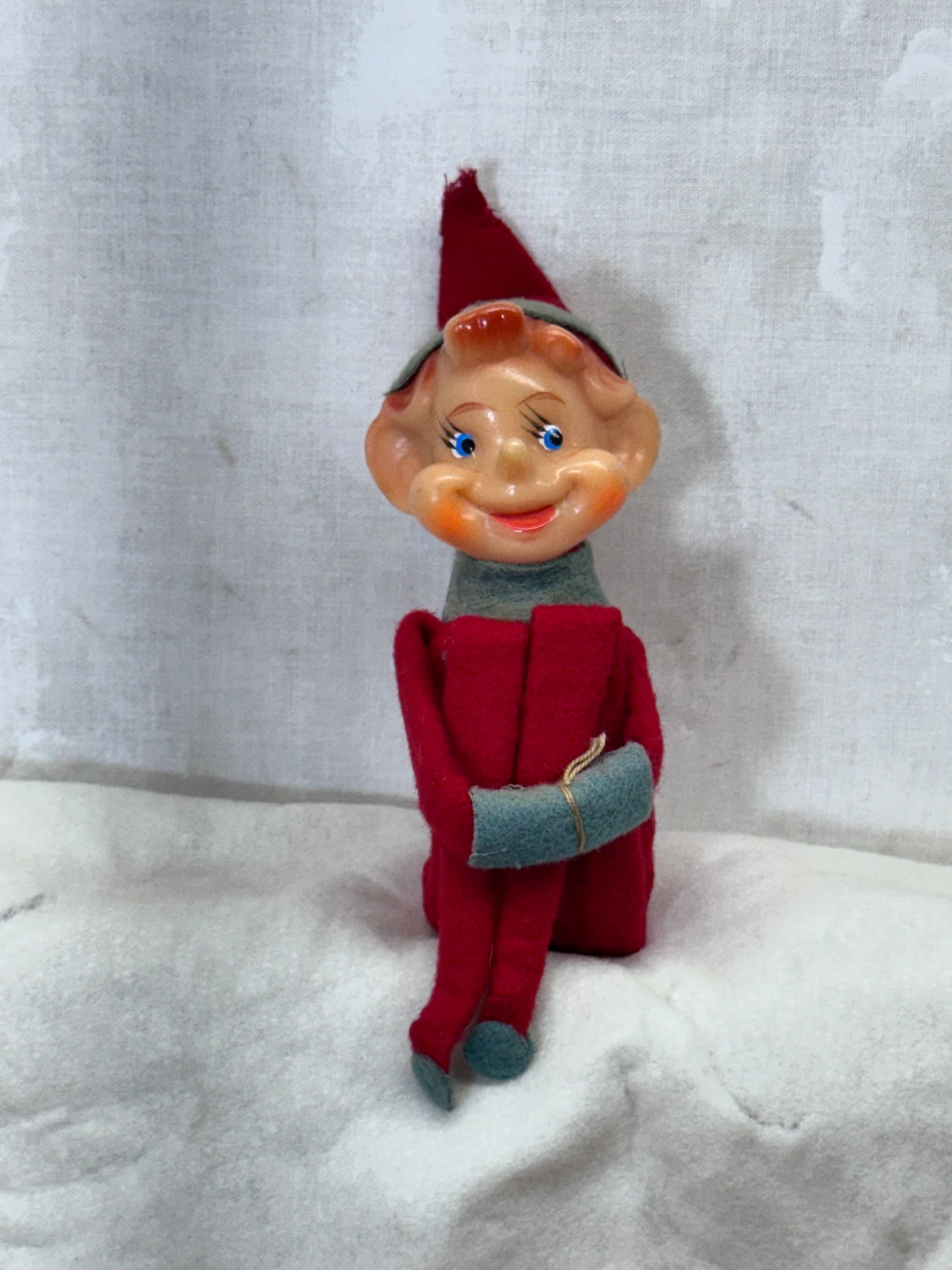 Japan Red Knee Hugger Elf Vintage #1707
