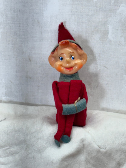 Japan Red Knee Hugger Elf Vintage #1707