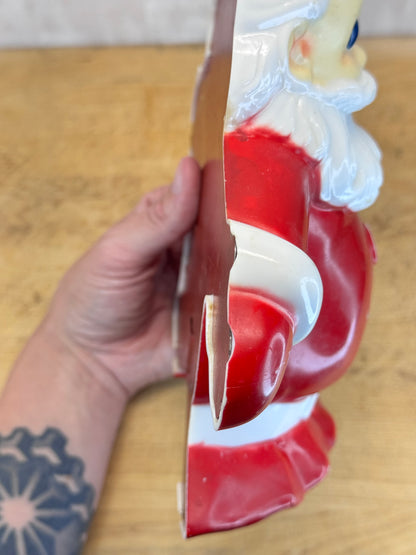 Plastic Santa Claus Blow Mold Vintage #1674