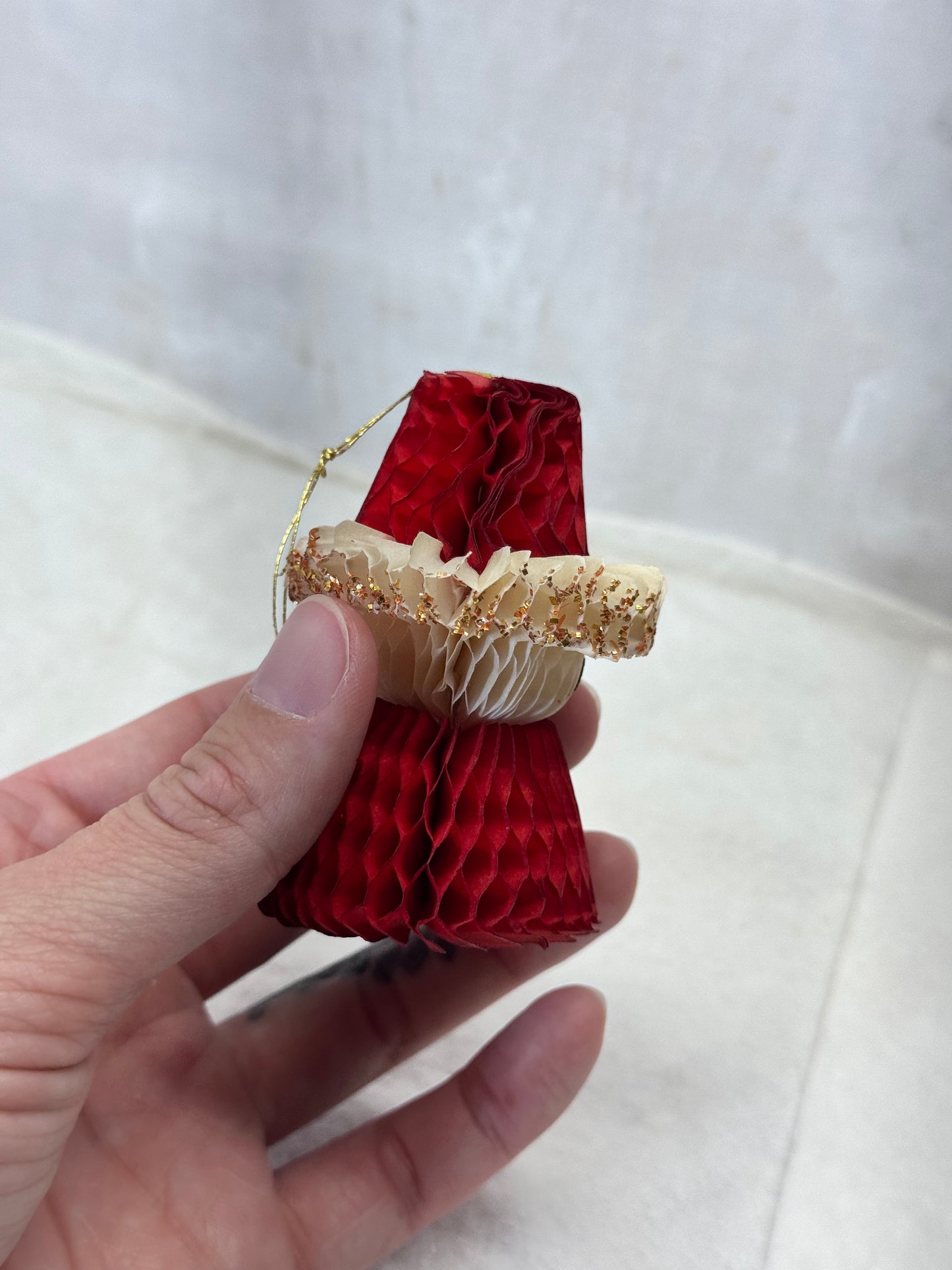 Paper Santa Claus Japan Ornament Vintage #2004