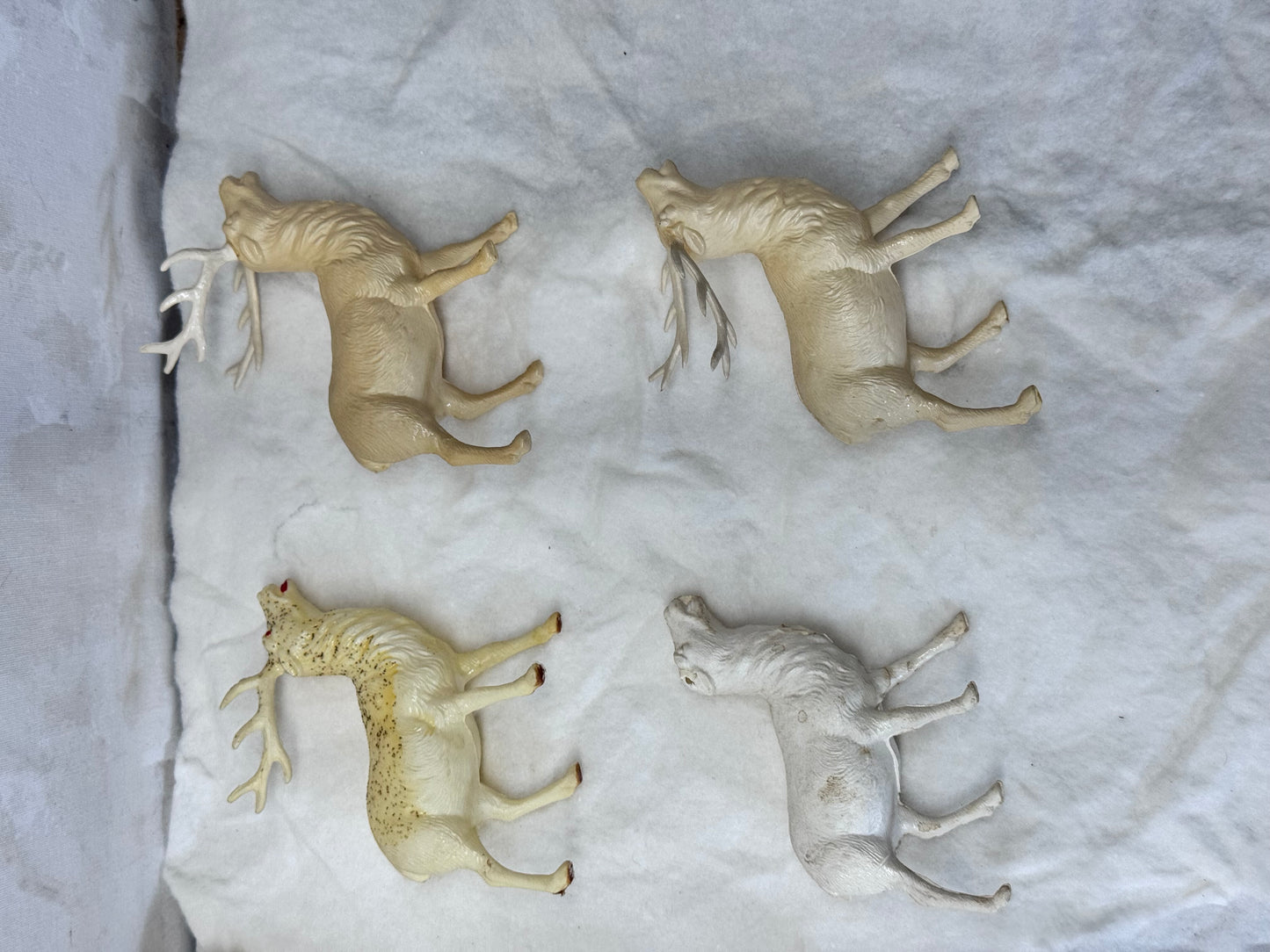 Celluloid Reindeer Bundle of 12 Flawed #2006