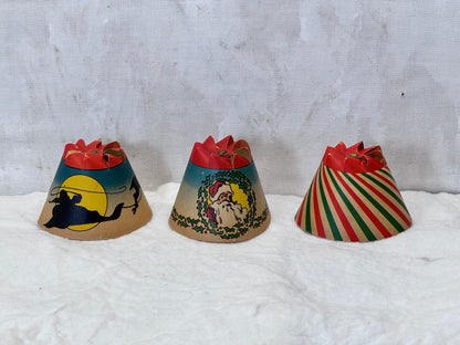 Vintage Whirl Glo Revolving Christmas Tree Light Shades #1788