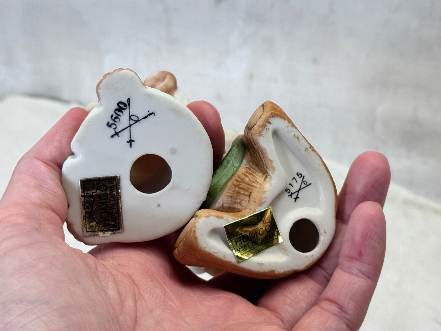 HOMCO Christmas Teddy Bear Figurines Vintage #1988