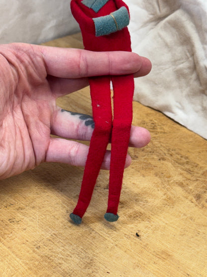 Japan Red Knee Hugger Elf Vintage #1707