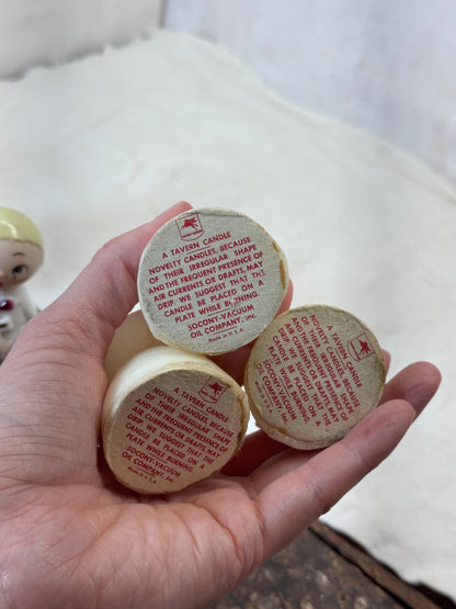 Tavern Candle 3 Singing Angels Vintage Christmas #1988