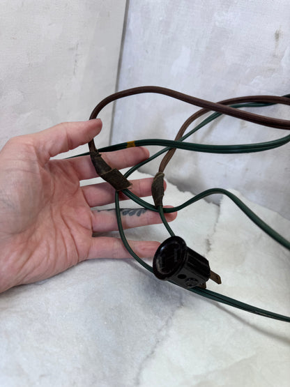 NOMA Light-Up Santa Claus Wall Blow Mold Vintage Working #2078