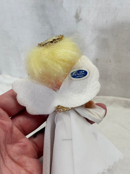 Small Angel Tree Topper Christmas Japan Vintage #1999