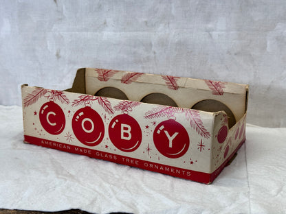 Coby Christmas Ornament Box EMPTY #1975