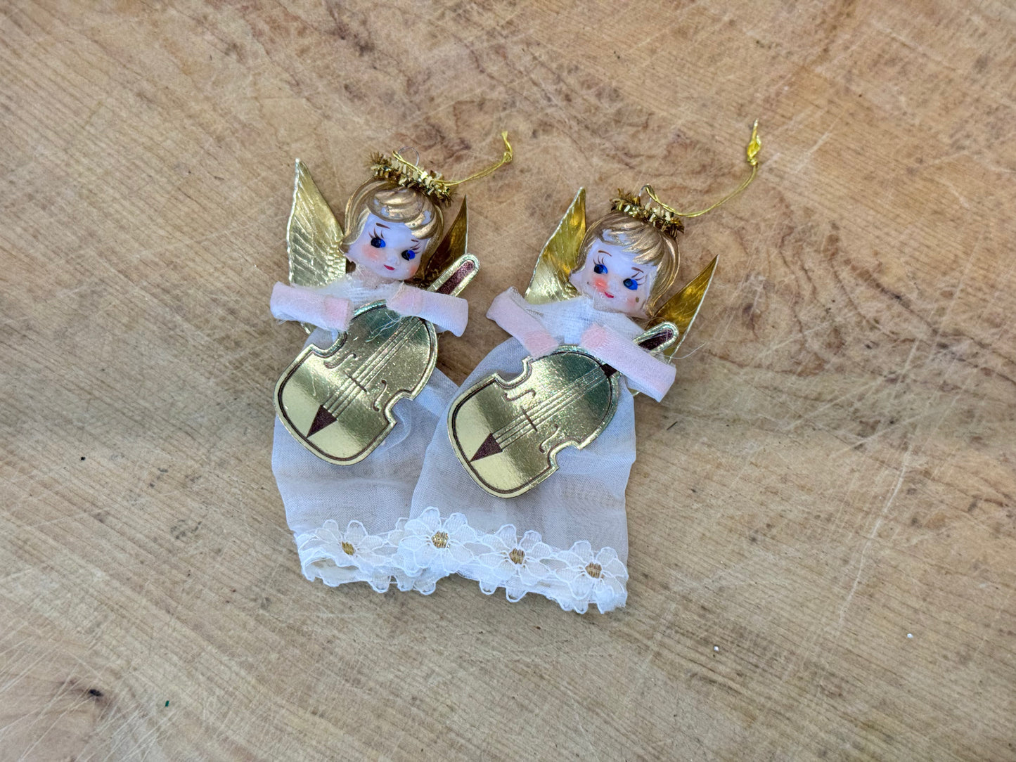 Vintage Christmas Angel Ornaments Japan #1626