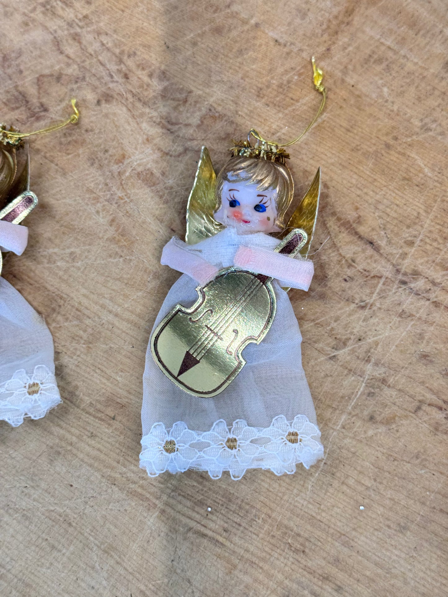 Vintage Christmas Angel Ornaments Japan #1626