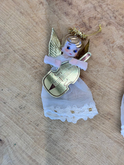 Vintage Christmas Angel Ornaments Japan #1626