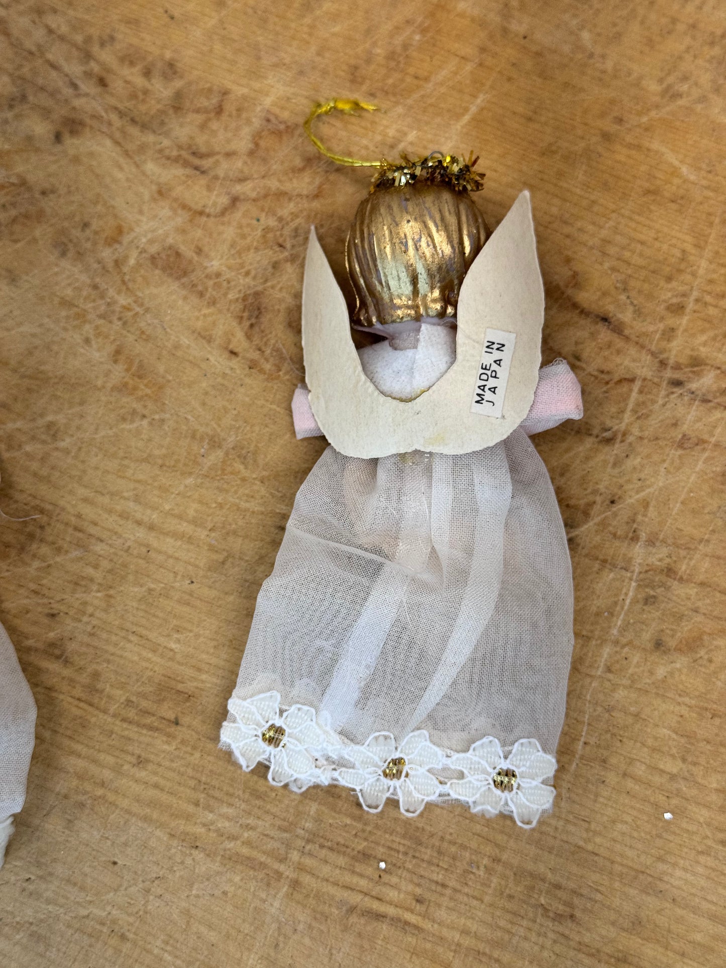 Vintage Christmas Angel Ornaments Japan #1626