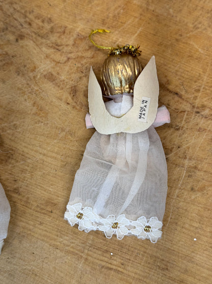 Vintage Christmas Angel Ornaments Japan #1626