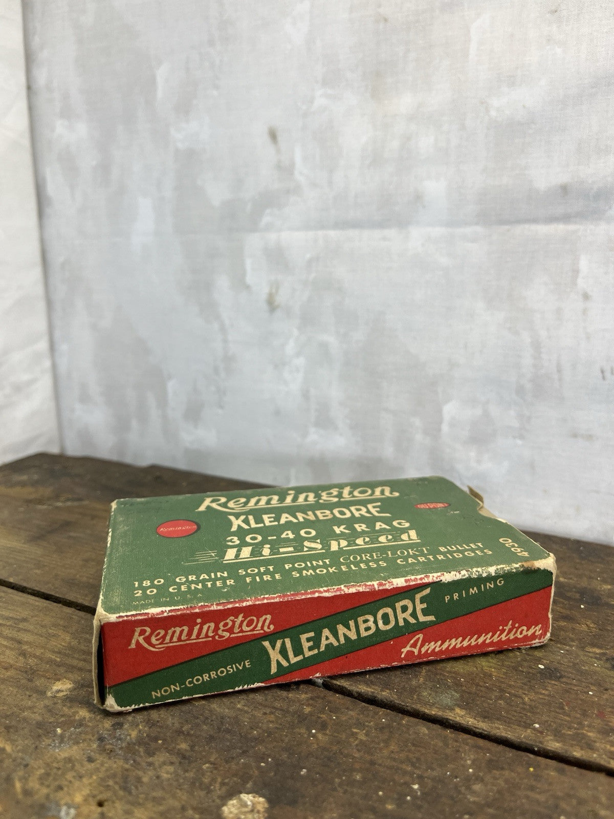 Vintage Empty Remington Klean Bore 30-40 Hi speed Box Missing Flap #1229