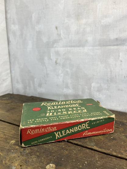 Vintage Empty Remington Klean Bore 30-40 Hi speed Box Missing Flap #1229