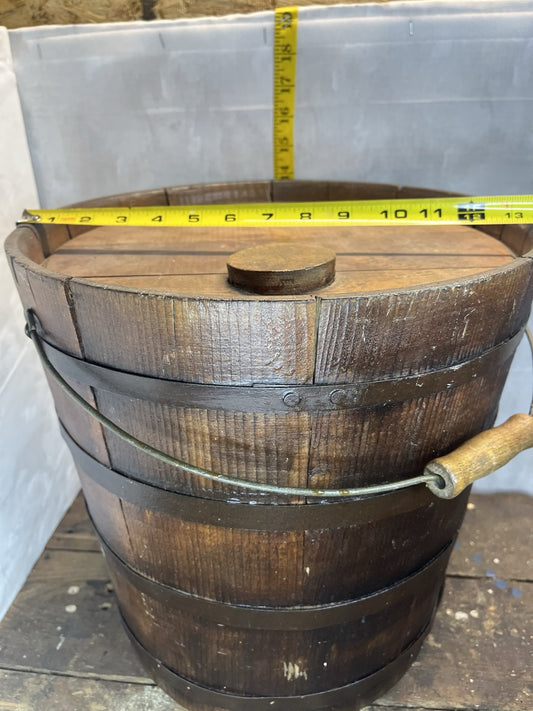 Primitive Antique Collectible Farm Home Decor Wood Pail