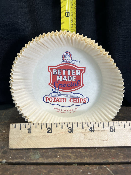 Vintage 5 Better Made Paper Chip Bowls