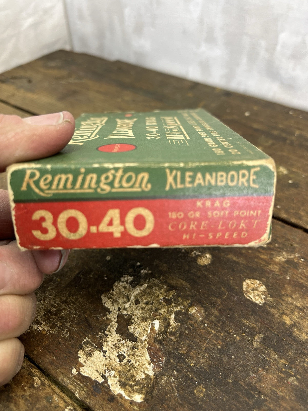 Vintage Empty Remington Klean Bore 30-40 Hi speed Box Missing Flap #1229