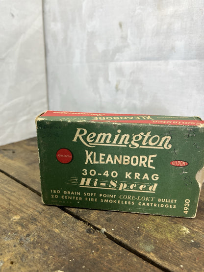 Vintage Empty Remington Klean Bore 30-40 Hi speed Box Missing Flap #1229