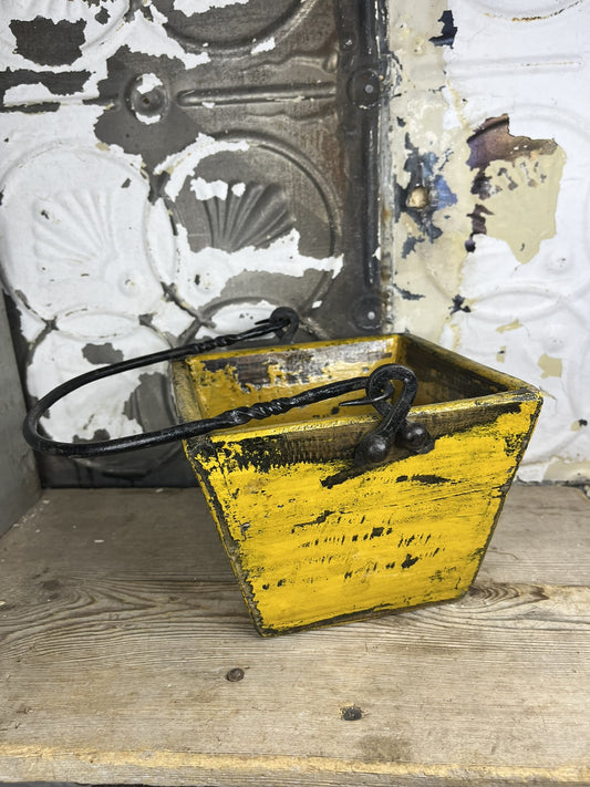 Antique Vintage Yellow Rice Measure Collectible Home Decor 