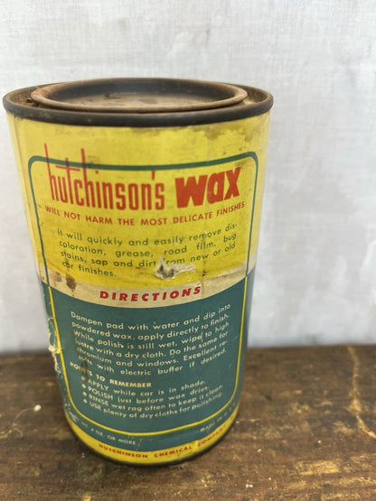 Vintage Hutchinsons Composite Wax Tin, Laundry Room