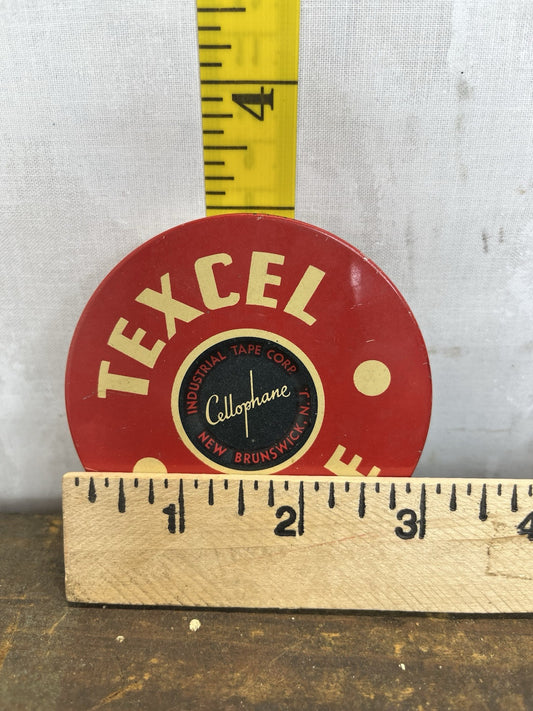 Vintage Mancave Texcel Tape Empty Tin