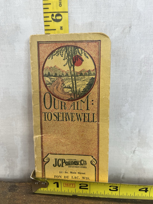 Antique Vintage Collectible Fon Du Lac Advertisement JC Penny Booklet 1924