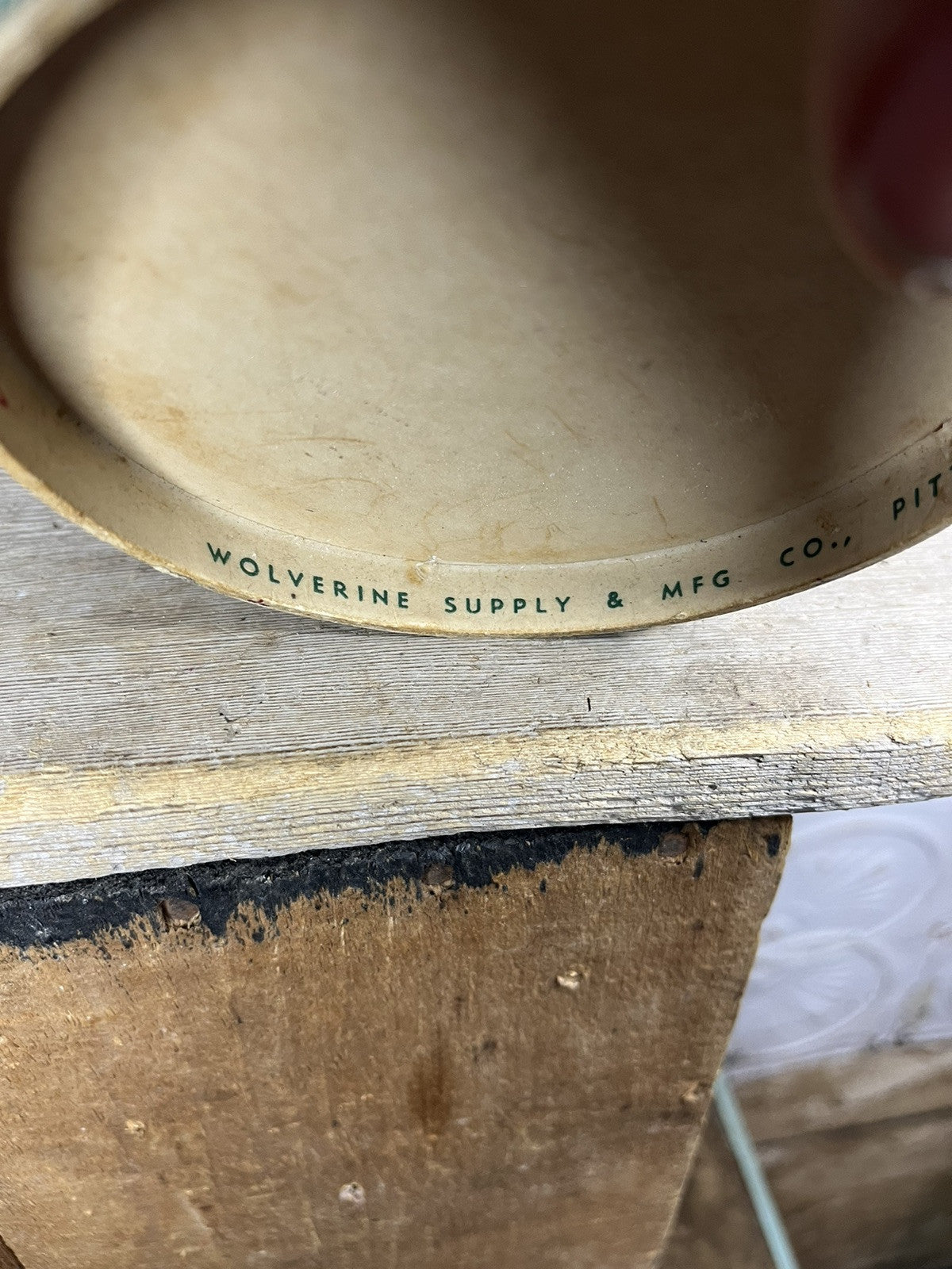 Vintage Waxed Cardboard Wolverine Supply Child’s Bucket Collectible 