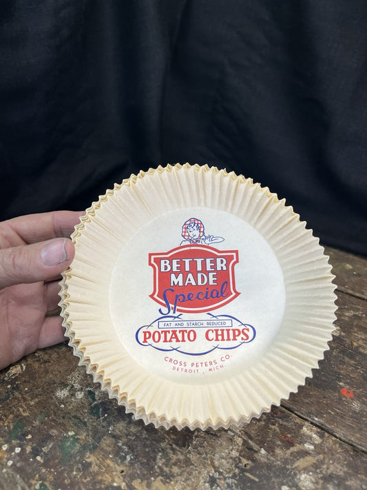 Vintage 5 Better Made Paper Chip Bowls