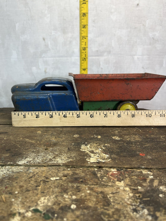 Vintage 1940s Wyandotte Multi Colored Dump Truck Mancave
