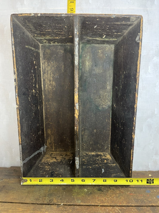 Primitive Antique Distressed Wood Caddy Farm Home Decor 